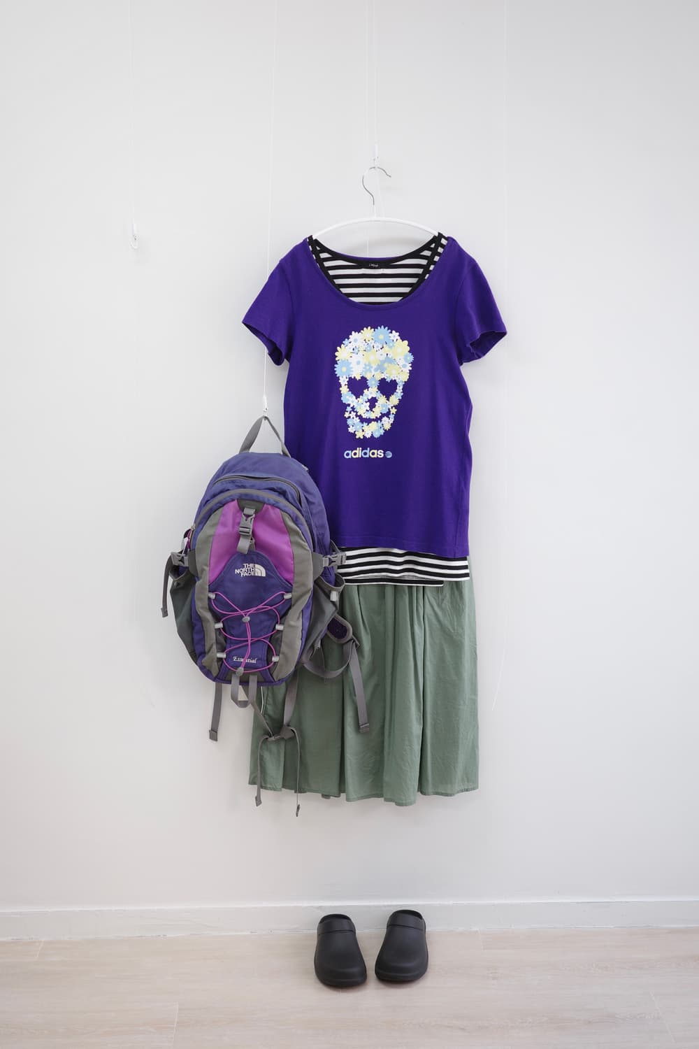 adidas neo label purple Tee 상품이미지5