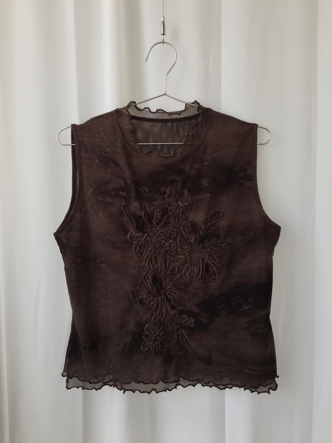 [vintage] Brown flower top 상품이미지1