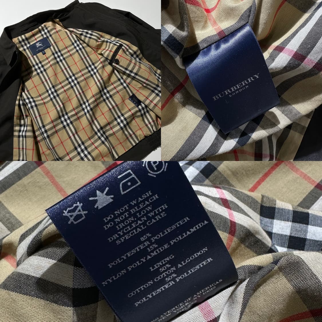 버버리 노바체크 라이닝 블루종 자켓 상품이미지10