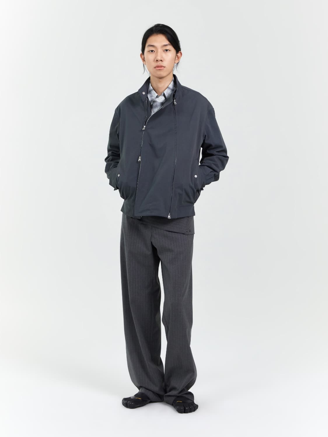 누마레 EE 더블 집 해링턴 자켓 상품이미지2