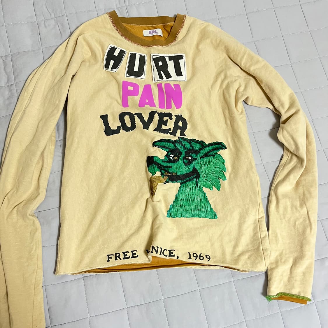 erl 이알엘 유니섹스 허트 리버시블 티셔츠 니트 m 상품이미지2