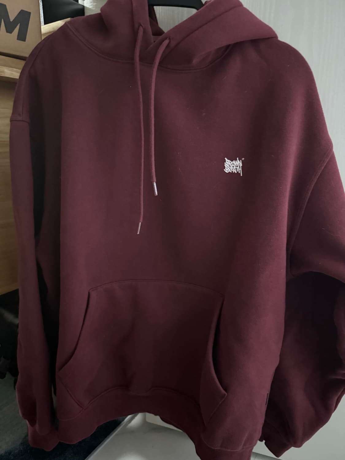 브라운브레스 버건디 후드 XL 상품이미지1