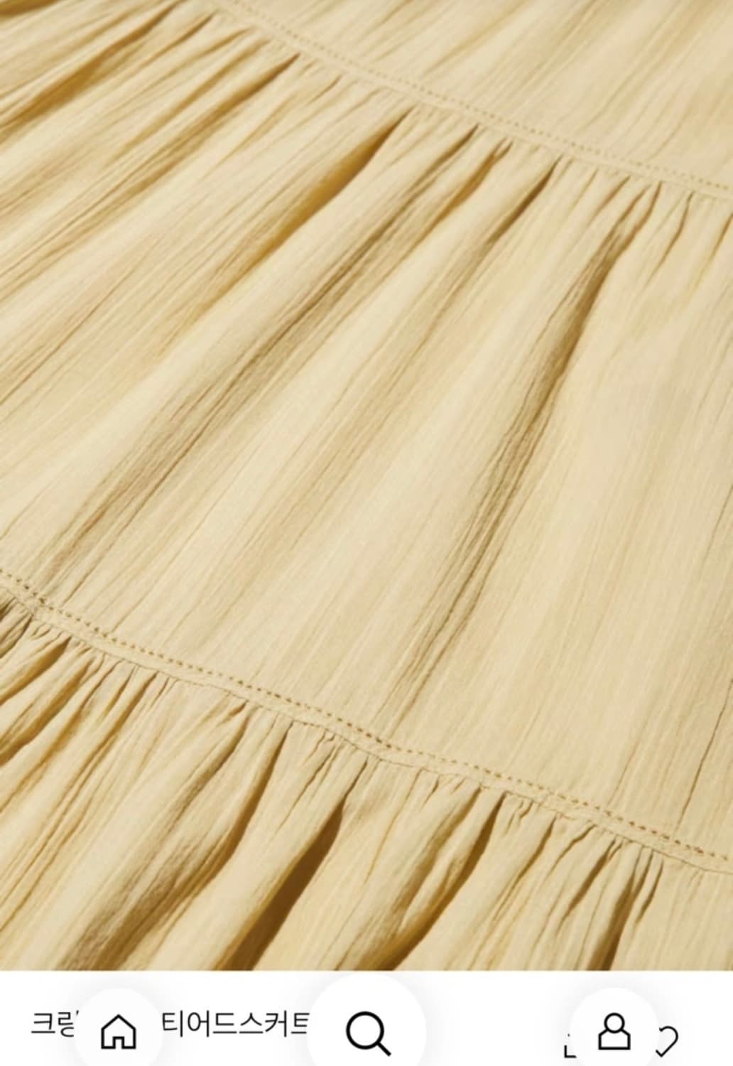 유니클로 크링클코튼티어드스커트 s 유니클로 티어드스커트 상품이미지4
