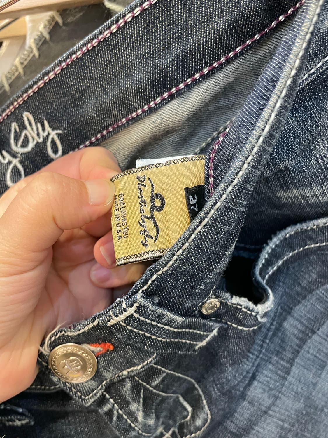 made in USA 로우라이즈 워싱부츠컷 상품이미지7