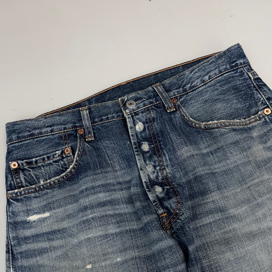 리바이스 501 워싱 데님팬츠 상품이미지4