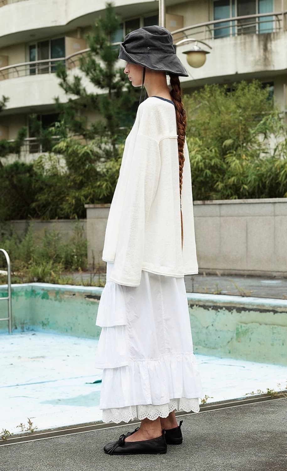 OPENYY 오픈와이와이 NO. 5 OVERSIZED LINEN TEE, 상품이미지2