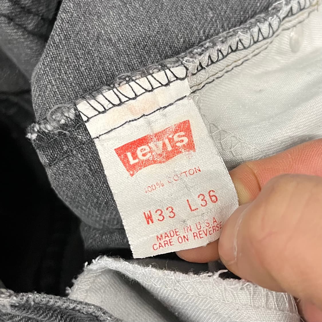 90s USA 리바이스550 블랙진 (31“) 상품이미지5