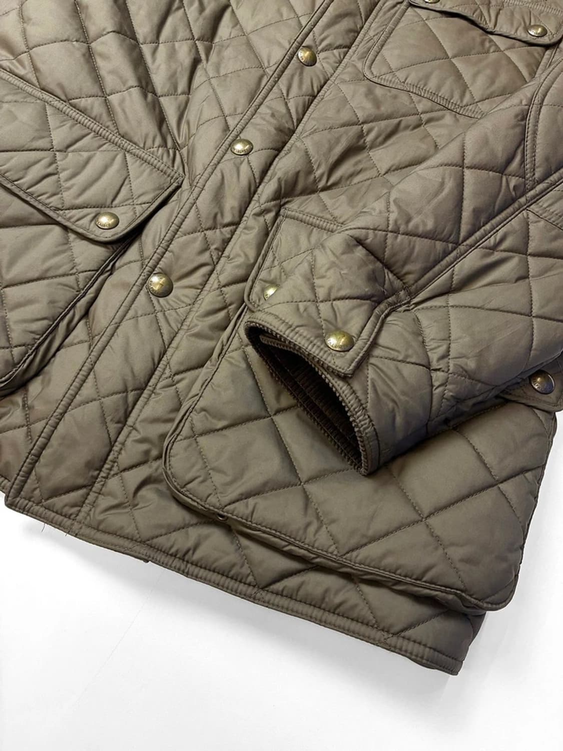 폴로 랄프로렌 클래식 캠튼 퀄팅 가죽 배색 자켓 PN5521 상품이미지4