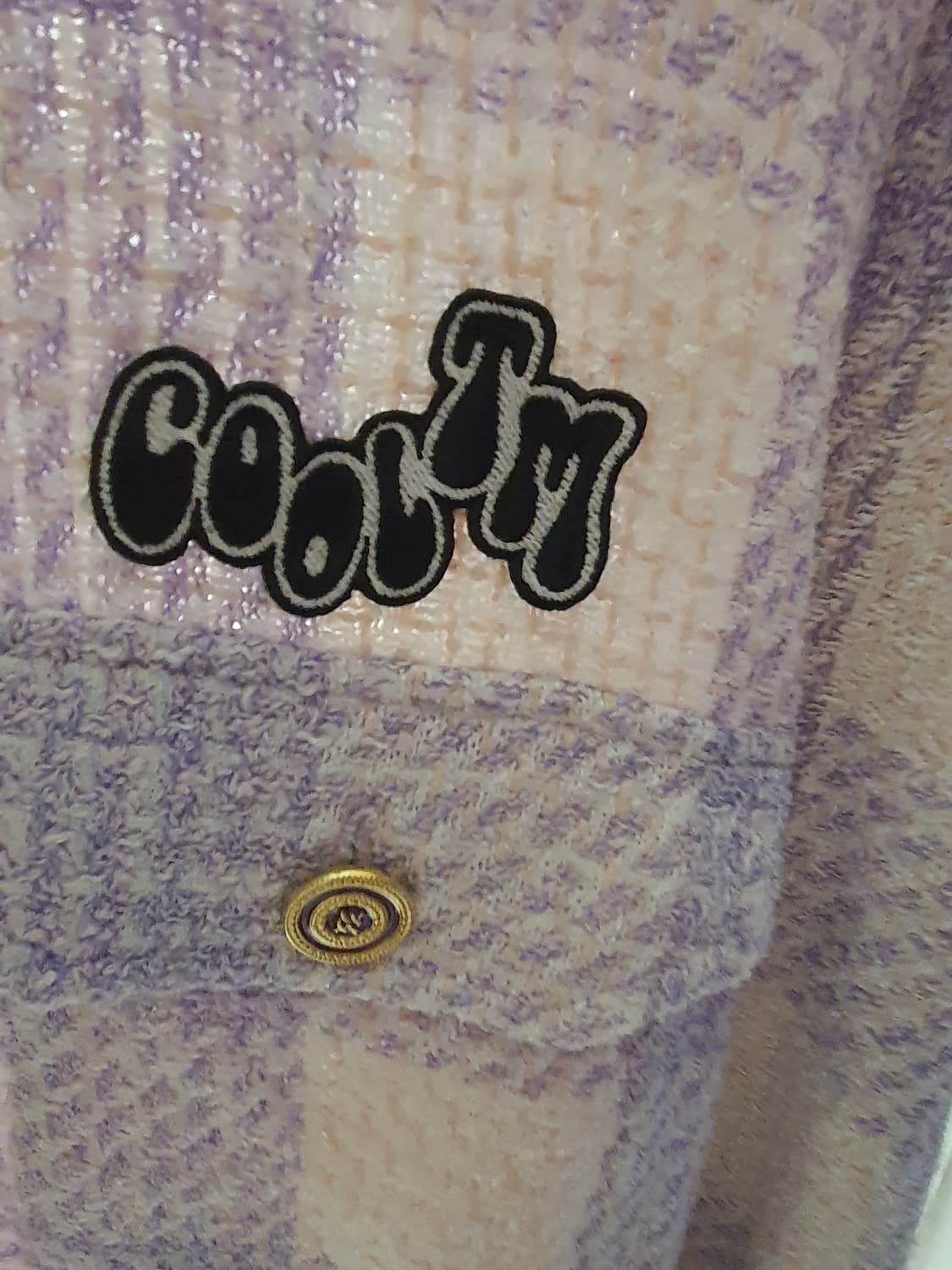 COOL T.M 트위드 체크 자켓 L사이즈 상품이미지3