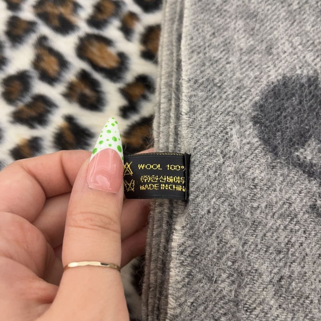 BYTU 스트릿 펑크 고딕 스컬 울 목도리 C09037 상품이미지5