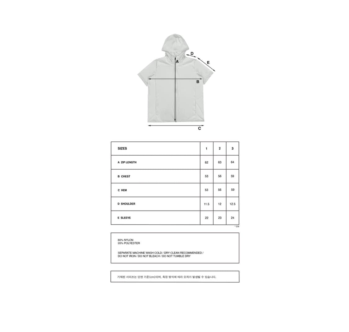 (택O새상품)지초이 후디25-002 DAILY WATERPROOF ZIP 상품이미지4