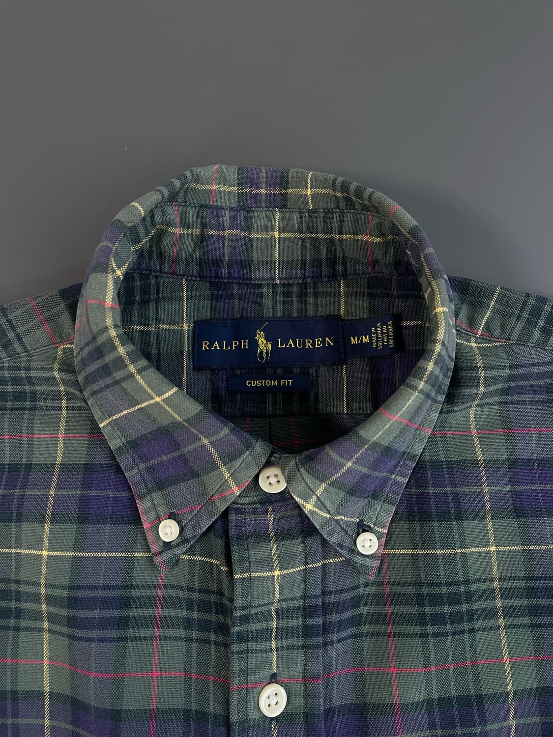 [M] 폴로 랄프로렌 자수로고 코튼 타탄 체크 셔츠 커스텀 핏 상품이미지7