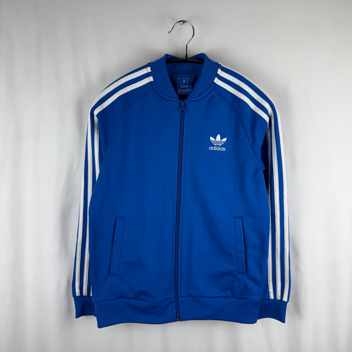 150) 아디다스 키즈/우먼스 슈퍼스타 트랙탑 져지 블루 상품이미지2