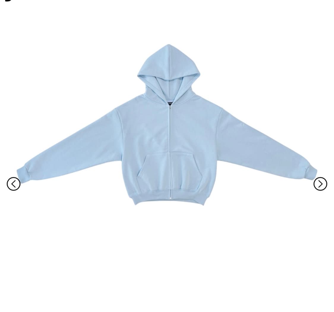 25-001 HEAVY WEIGHT COTTON ZIP HOODIE 상품이미지1