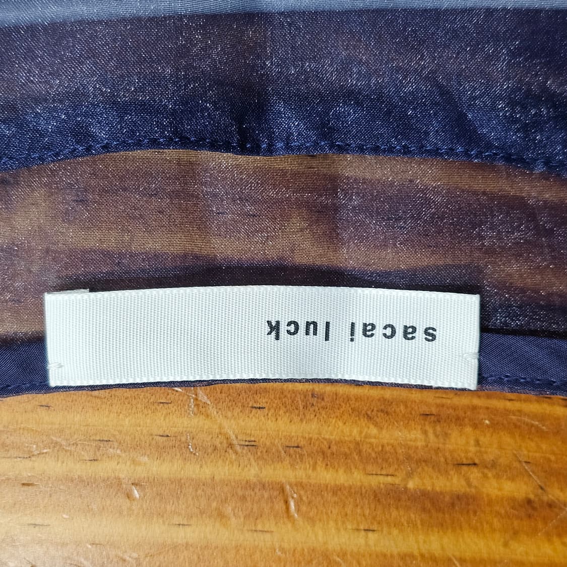 1)55/정품) 사카이 럭(sacai luck) 스트라이프 시스루 배색 상품이미지6