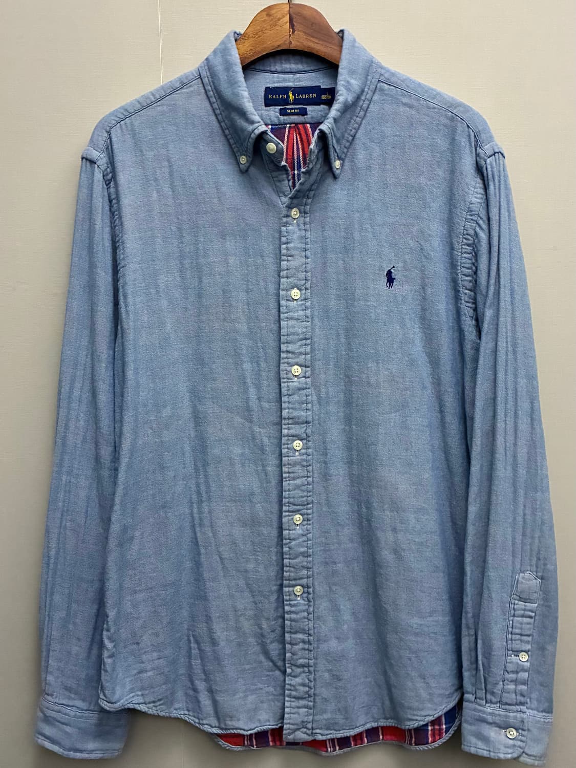 (L~XL)폴로랄프로렌 코튼 플란넬체크 샴브레이 셔츠  상품이미지1