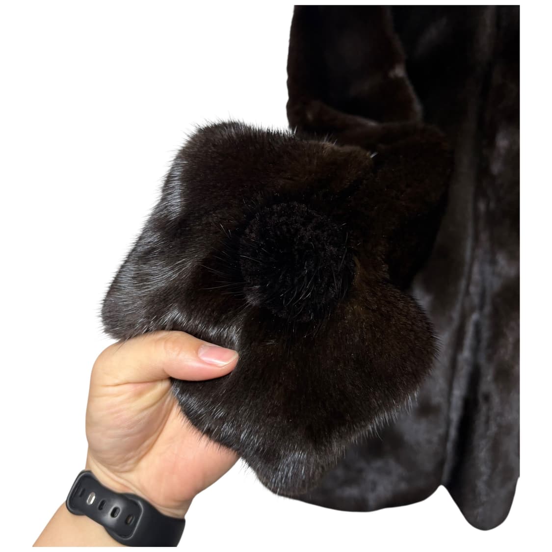 3758 예본 천연모피 밍크 100% 코트 자켓 상품이미지3