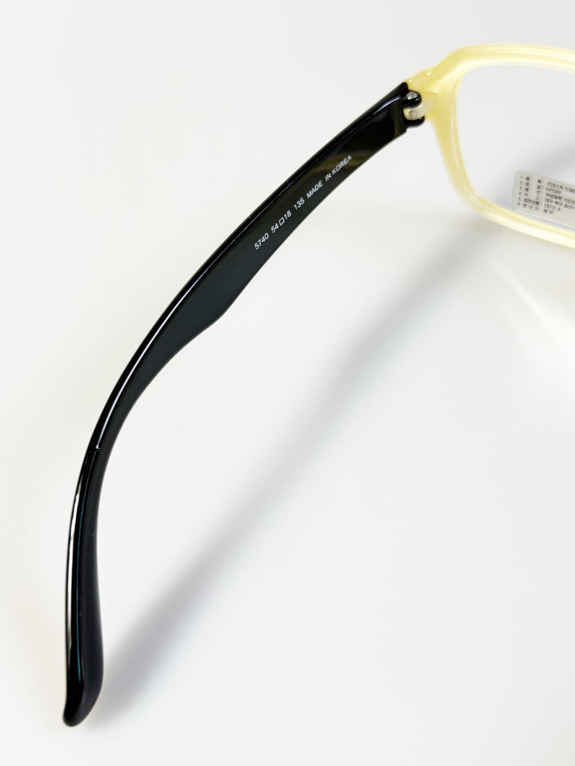 ESRO 아이보리&블랙 뿔테 스퀘어 빈티지 안경 상품이미지7