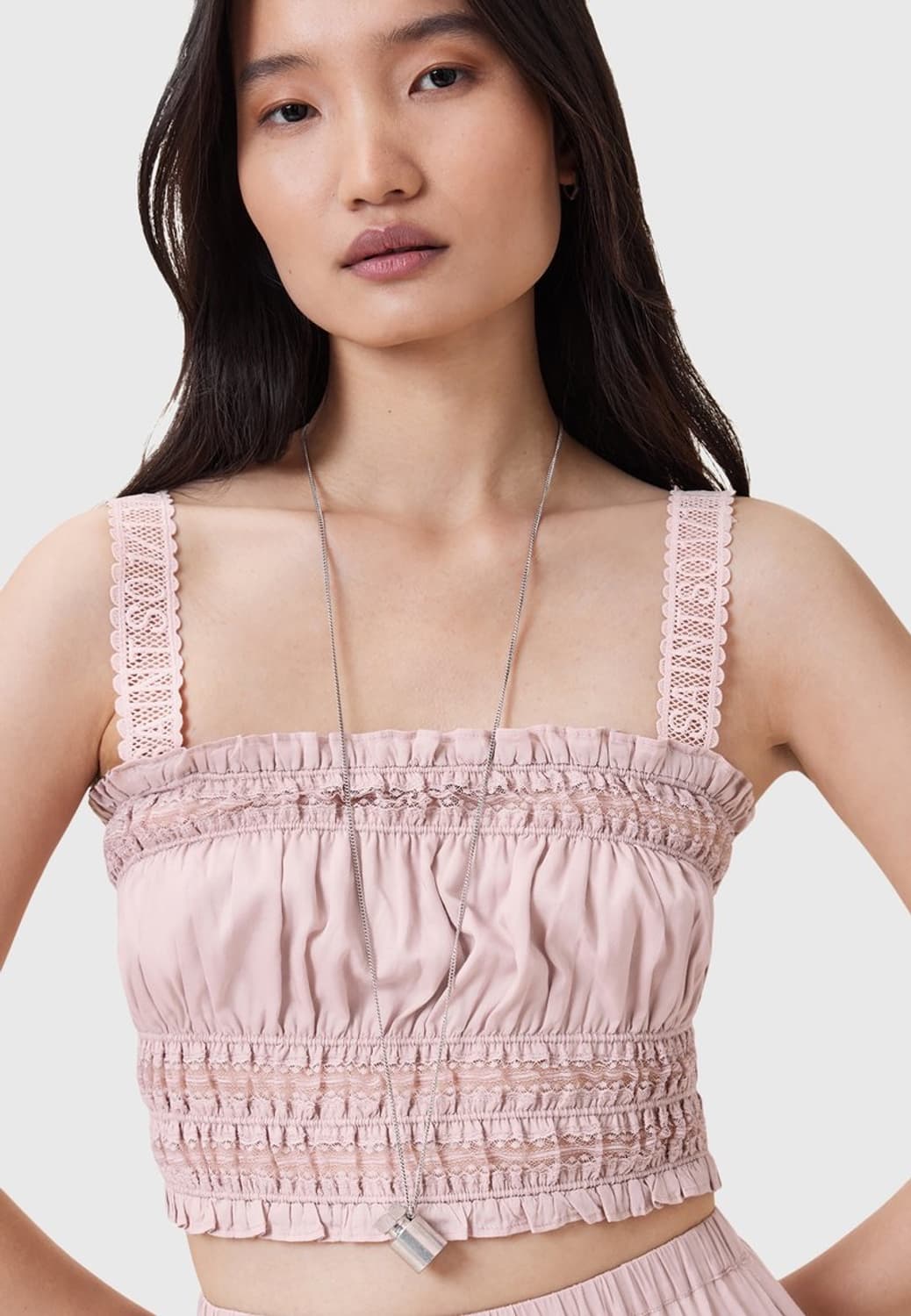 올세인츠 핑크 아리아 탑 상품이미지1