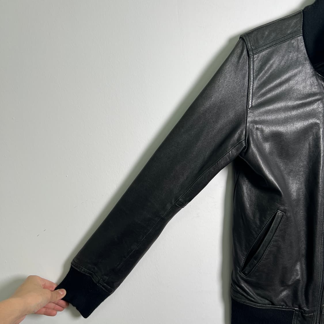 어반 리서치 블랙 양가죽 블루종 자켓 M 상품이미지7