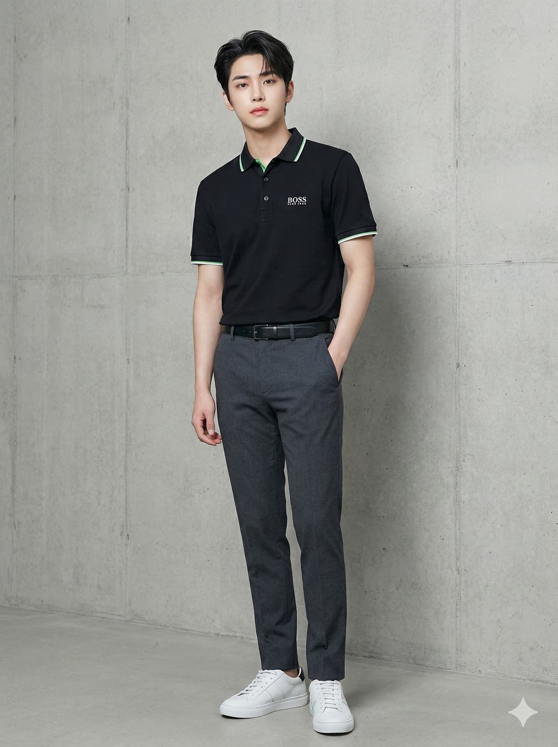 휴고보스. 남자 레귤러핏 반팔 폴로 셔츠_S 상품이미지1