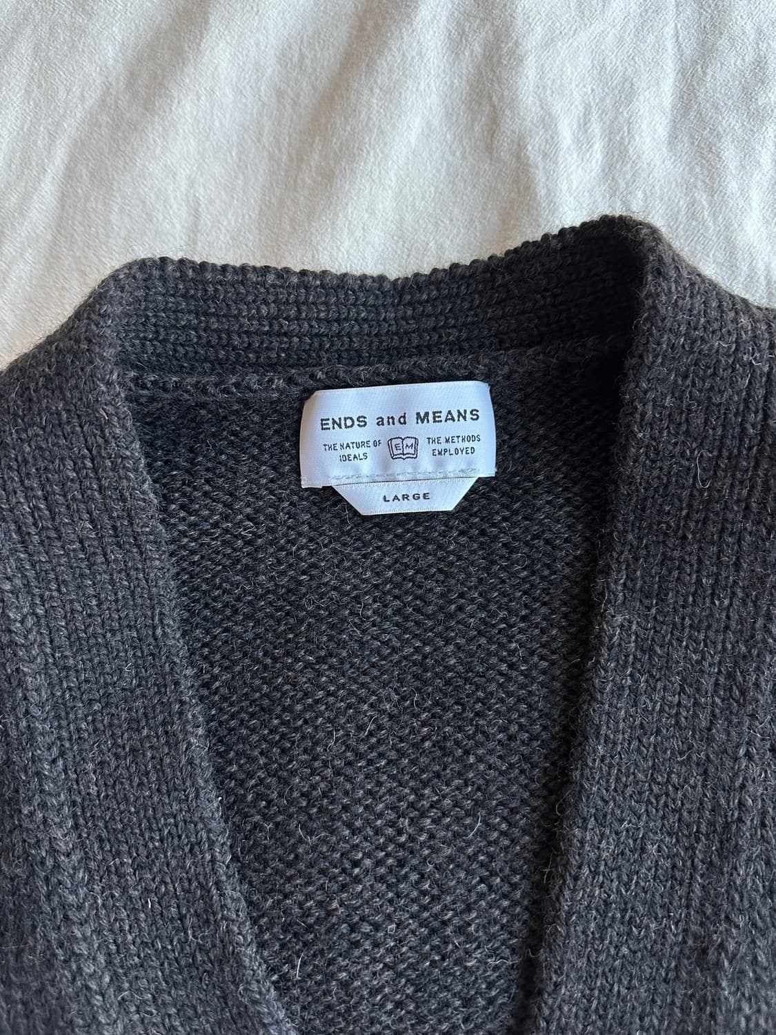 [L] Ends and Means 엔즈앤드민스 가디건 브라운 상품이미지3