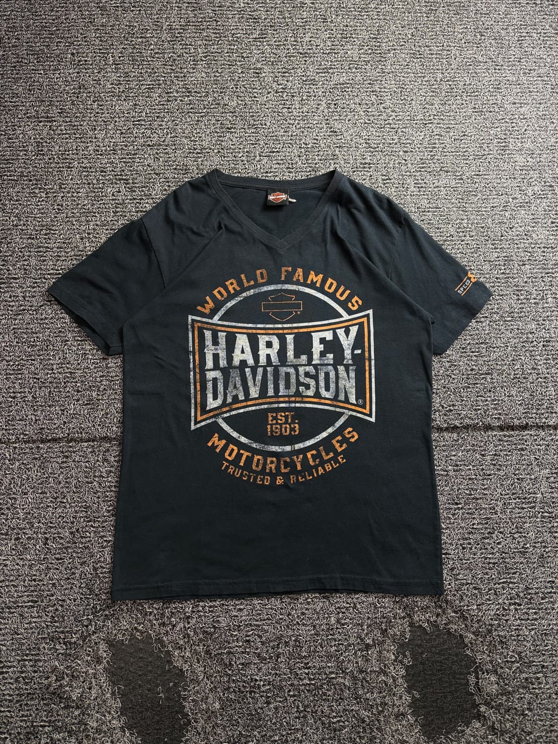 00s 할리데이비슨 오리지날 제인스빌 핑크스 반팔 3556 상품이미지2