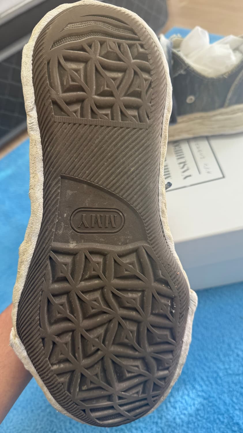 미하라 야스히로 솔 워시드 데님 스니커즈 상품이미지5