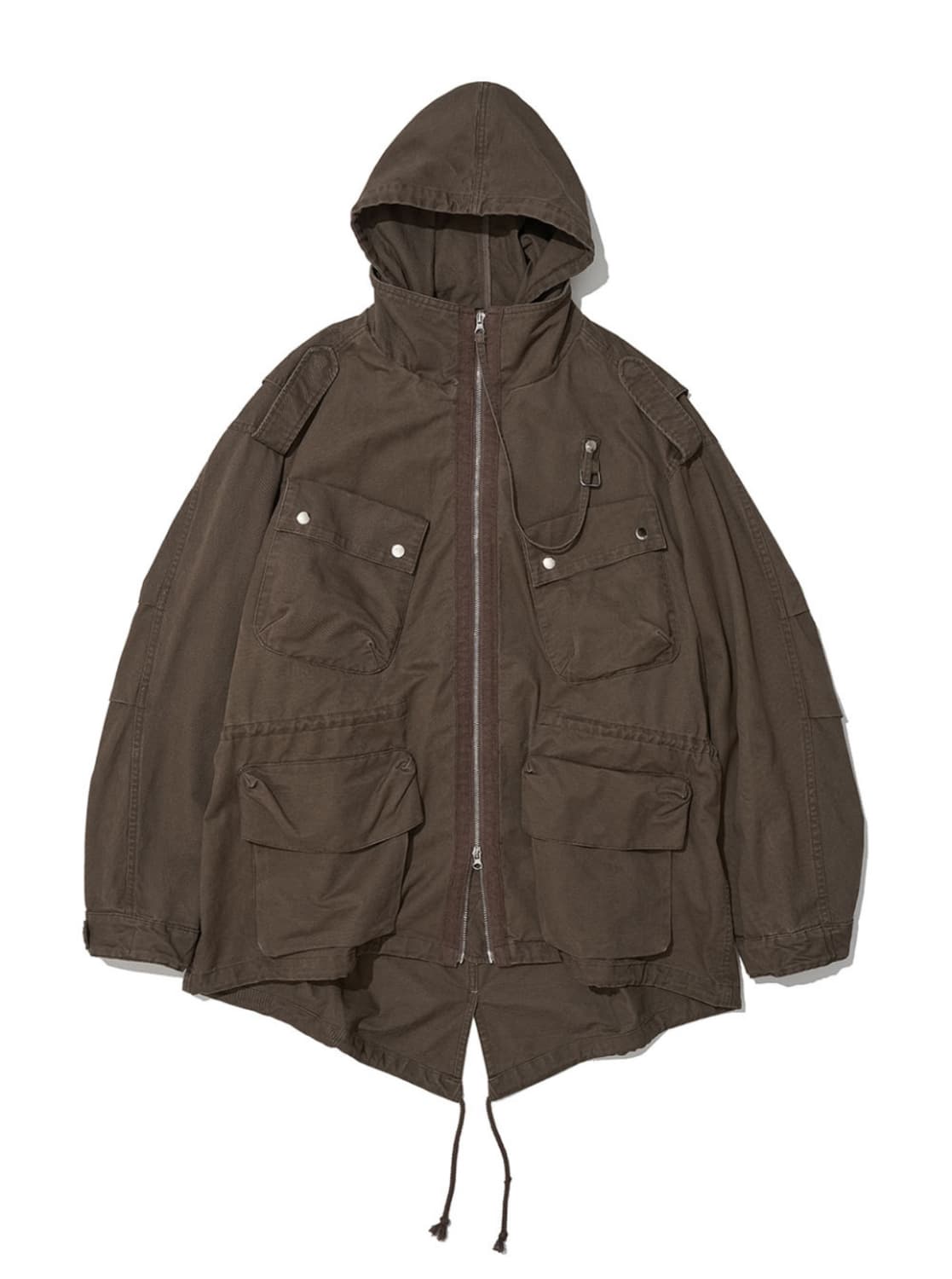 2 IN 1 워시드 M65 필드 자켓_브라운 상품이미지2