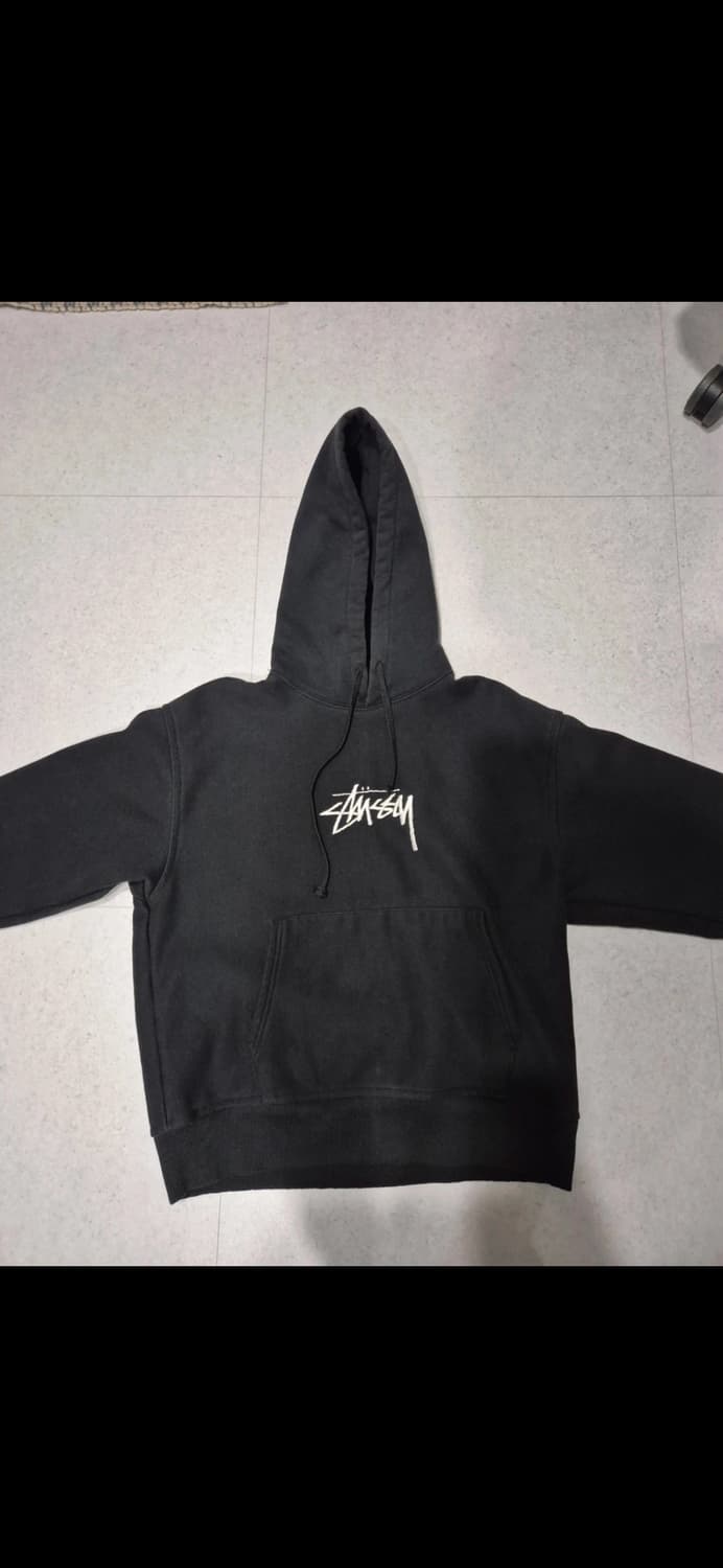 스투시 스탁 로고 아플리케 후드 m 상품이미지1