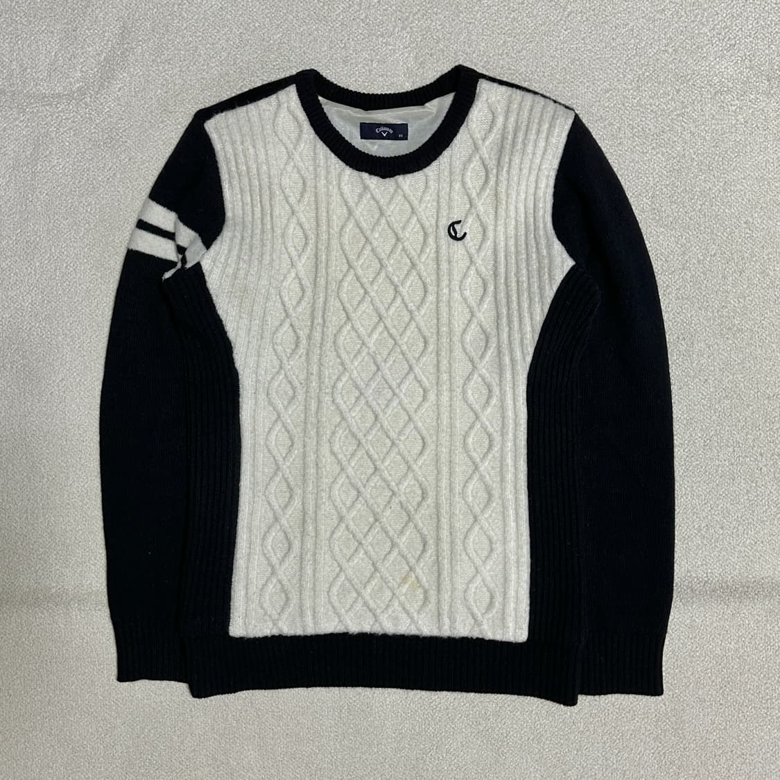 캘러웨이 여성 배색 니트 상품이미지2