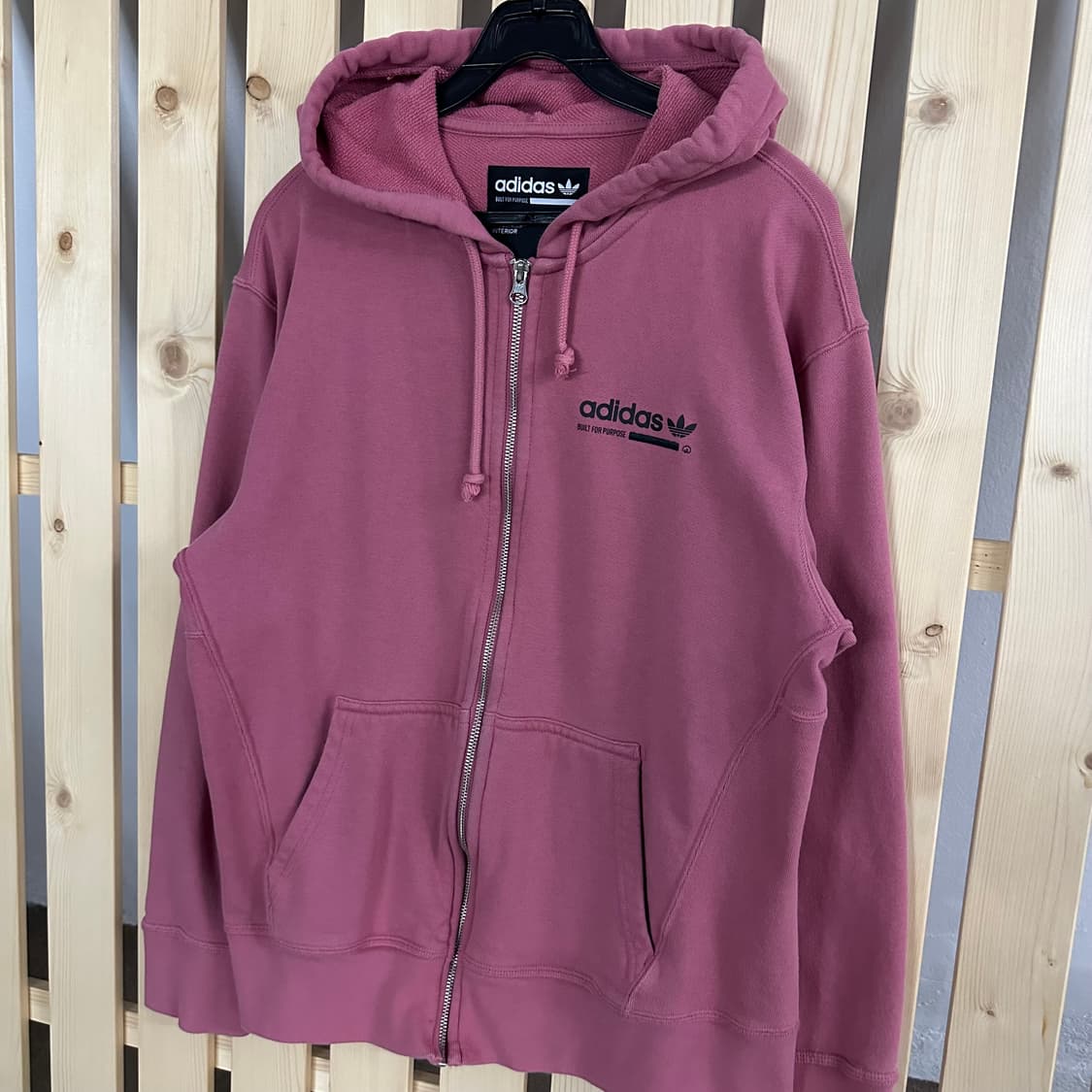 (M) 아디다스 핑크 후드집업 상품이미지3