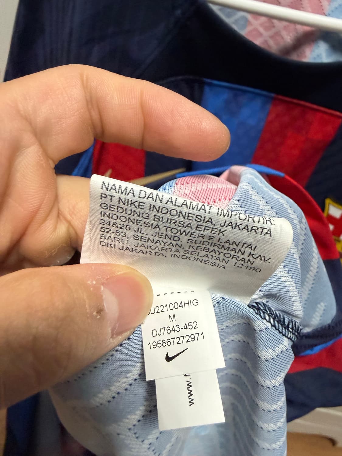 22/23 바르셀로나 어센틱 더용 유니폼 상품이미지3