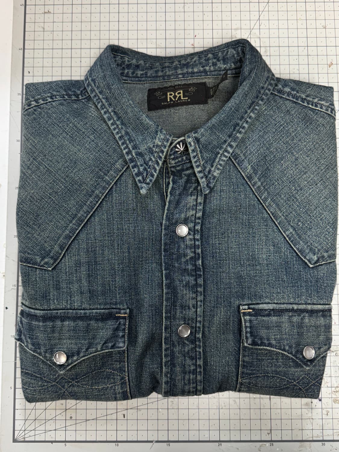 RRL 더블알엘 슬림핏 웨스턴 셔츠 L 상품이미지1