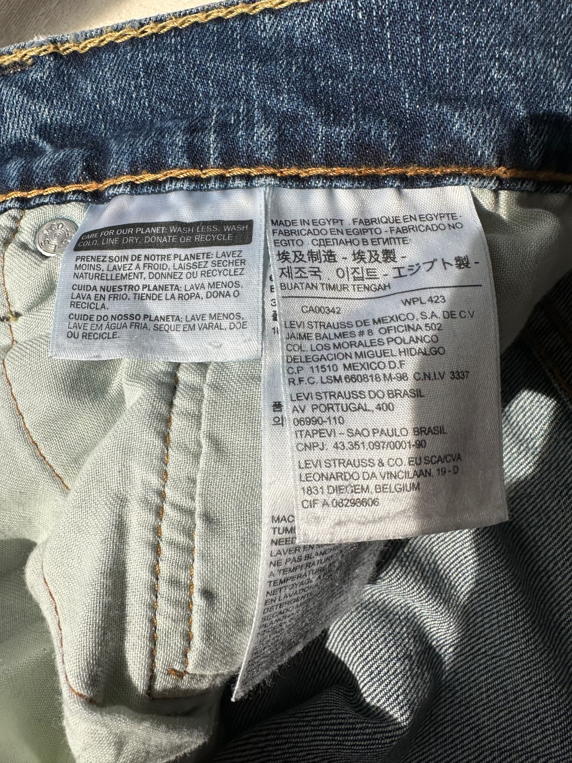 리바이스 511 데님팬츠 34 중청 상품이미지7