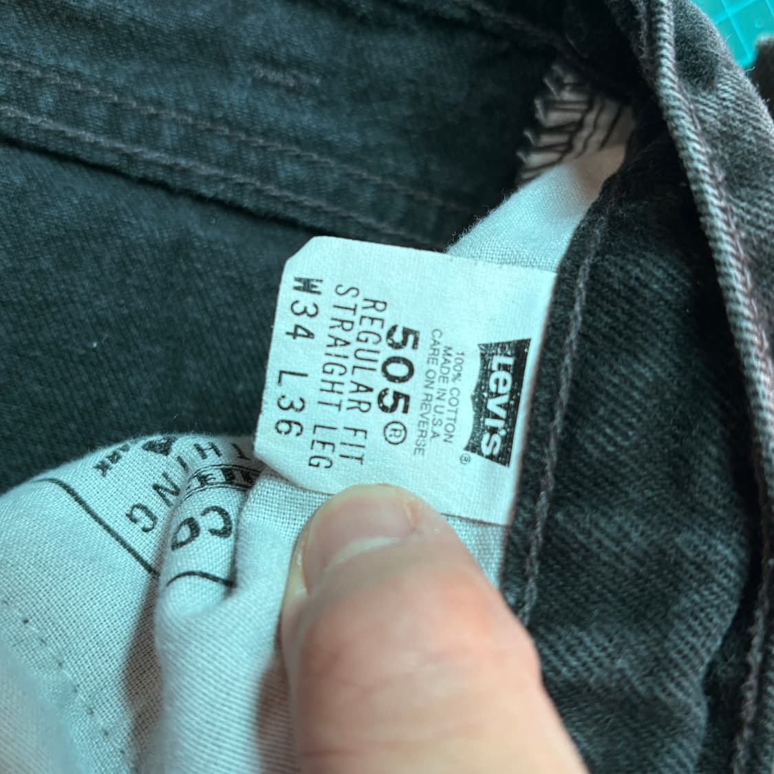 [34/36] USA🇺🇸 리바이스 505 블랙 흑청 상품이미지6