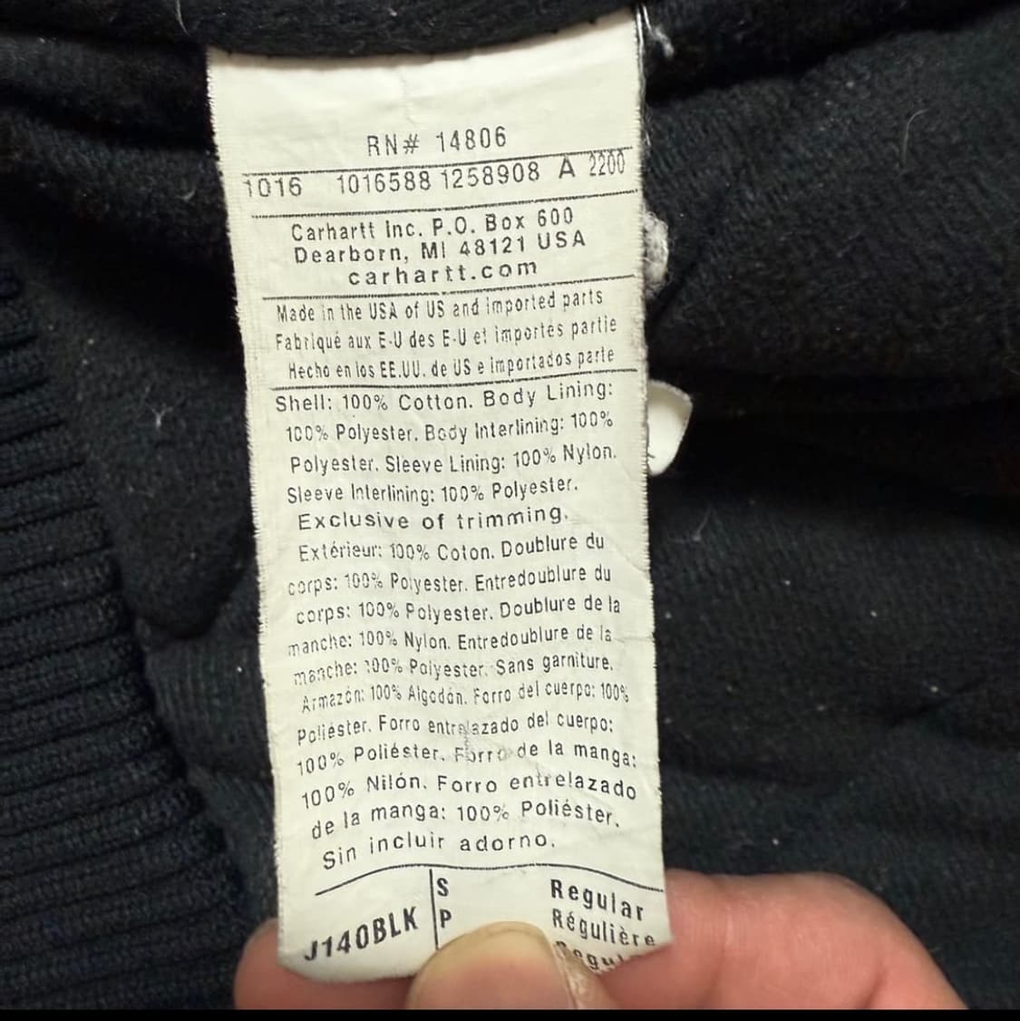 급처)칼하트 j140 덕 액티브 자켓 상품이미지3