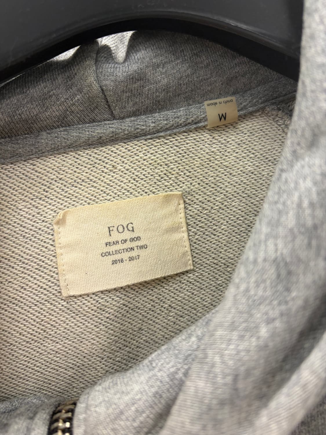 Fear of God Collection Two 하프집업 후드 M 상품이미지5