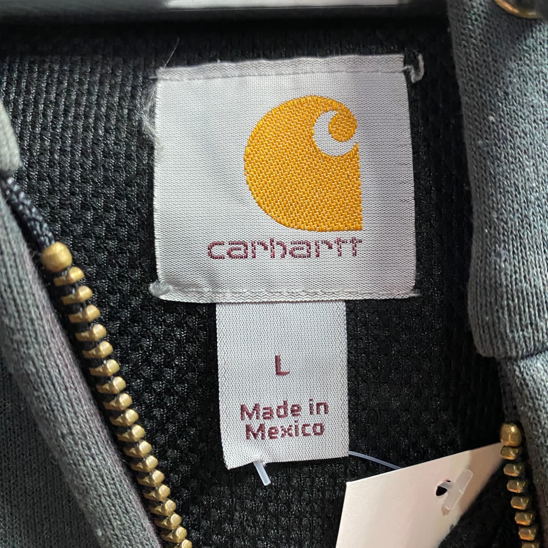 칼하트 써멀 블랙 박시 후드 집업 B3494 상품이미지4