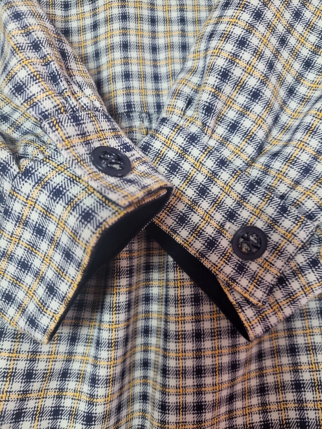 급처상태좋음!레니본 세일러카라 벨트 체크 롱원피스 럭키슈에뜨st 상품이미지5