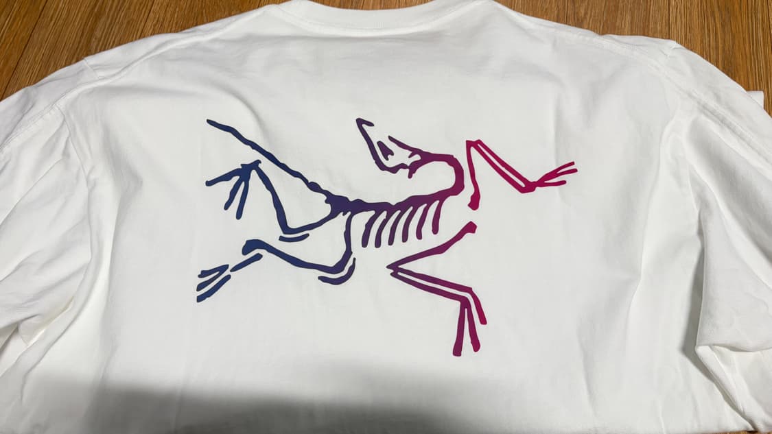 아크테릭스 흰색 반팔 티셔츠 XL 상품이미지3