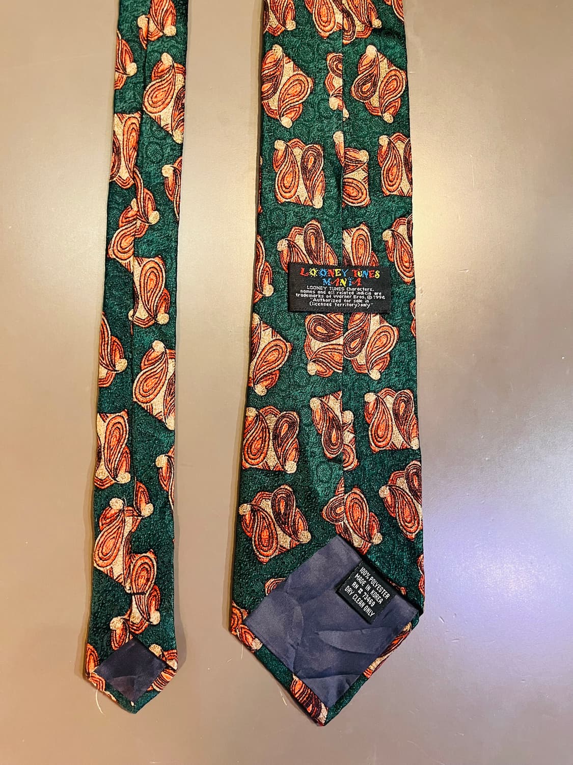 루니툰 매니아 페이즐리 넥타이 (한국) 상품이미지2