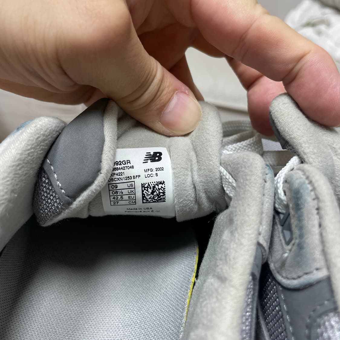 뉴발란스992 메이드인 USA 그레이 D스탠다드(M992GR)/270 상품이미지9