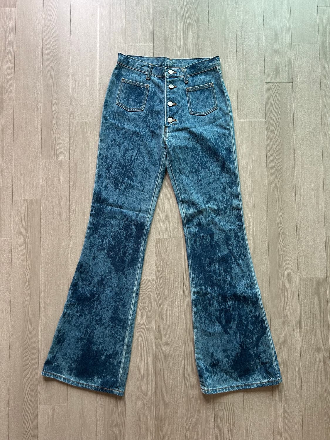 wrangler 일제 버튼플라이 부츠컷 데님 상품이미지1