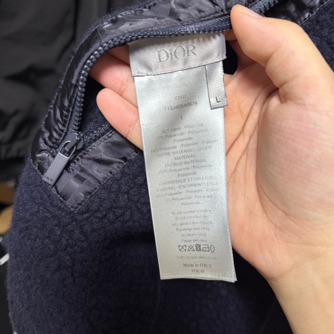 (유일매물)디올 오블리크 리버서블 봄버자켓 L 상품이미지5