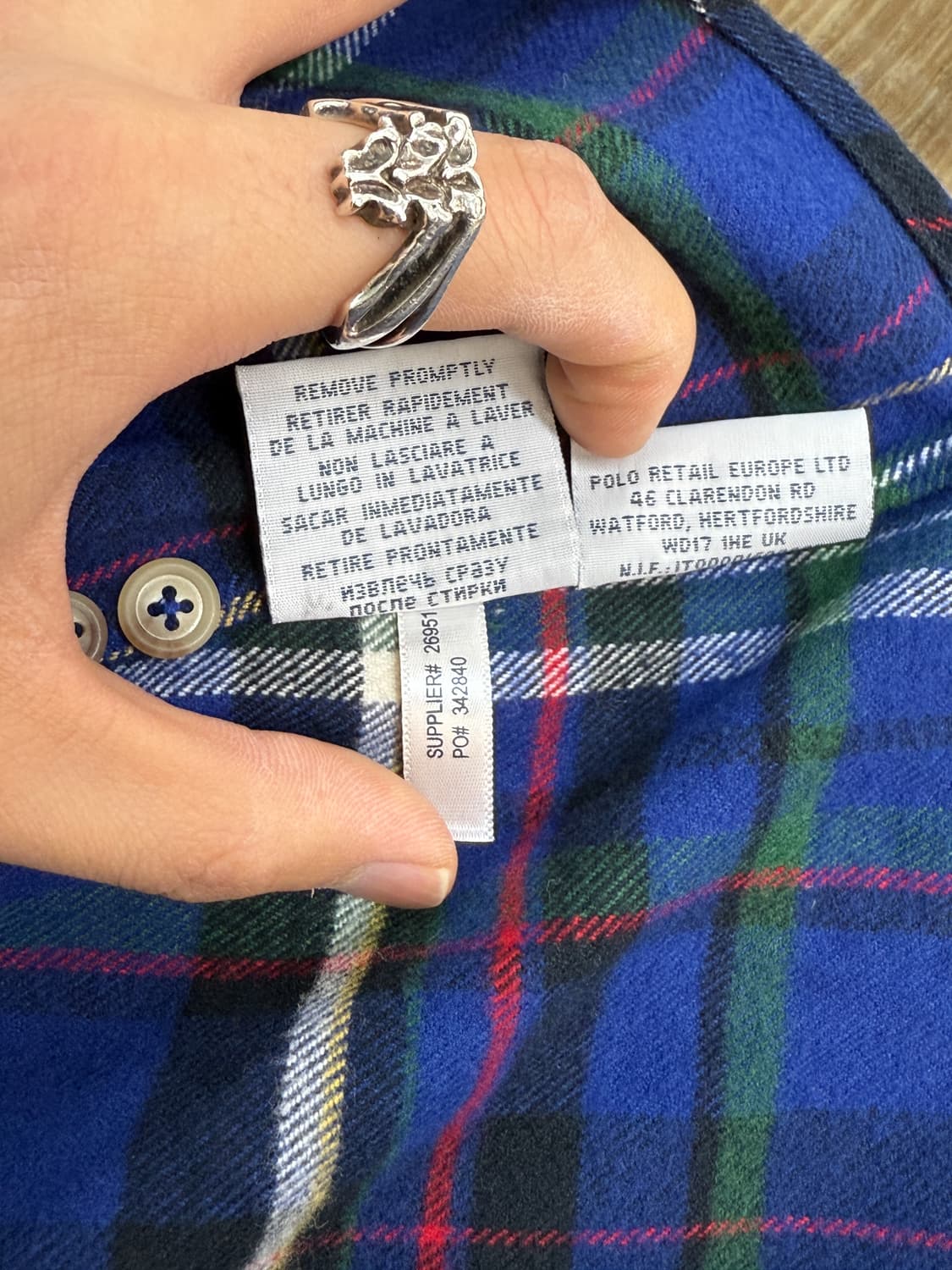 폴로랄프로렌 플란넬 체크 셔츠 상품이미지8