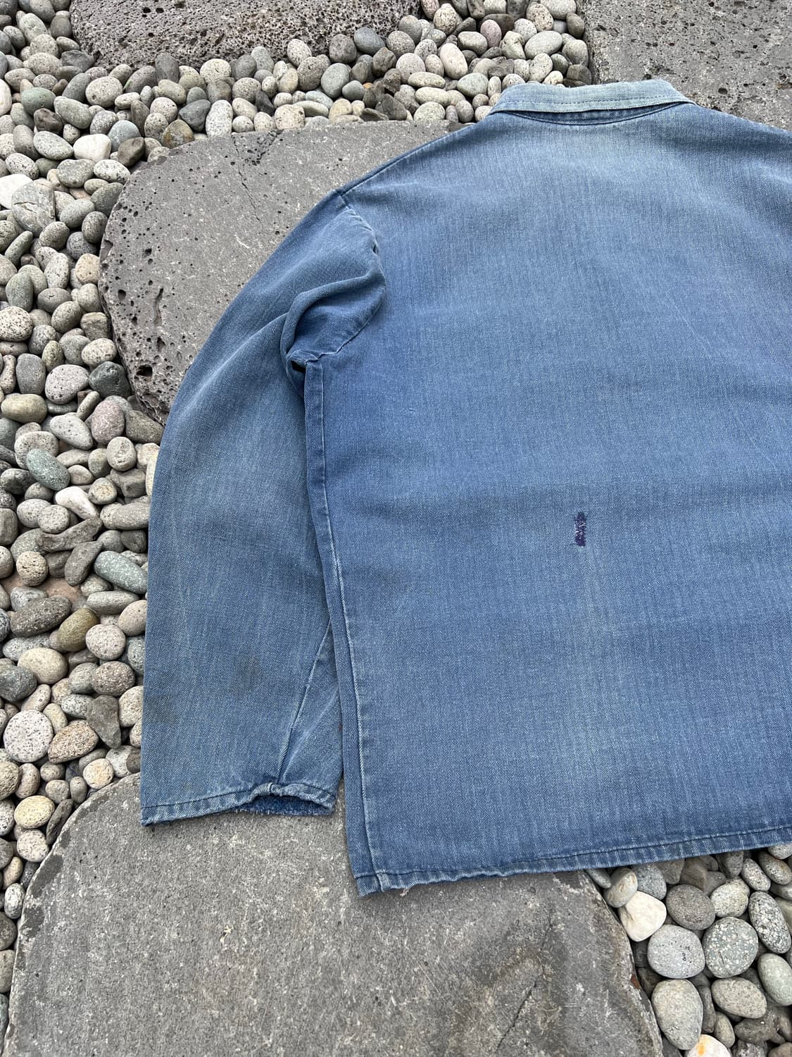 OLD FADED PATCHWORK HBT 헤링본트윌코튼 프렌치워크자켓 상품이미지8