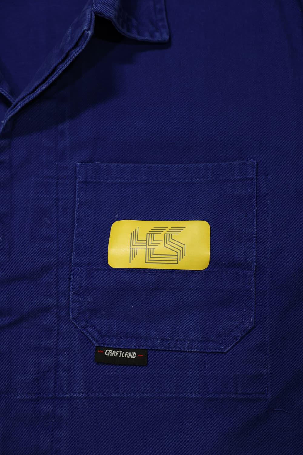 빈티지 워크자켓 블루 판매 상품이미지6