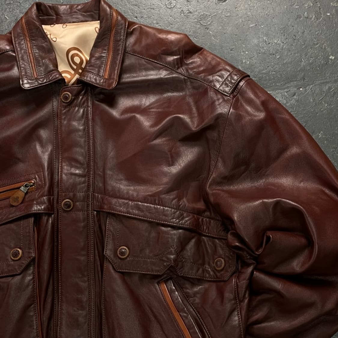 100 MUNPER 스페인 양가죽 A-2 플라이트 자켓 상품이미지2