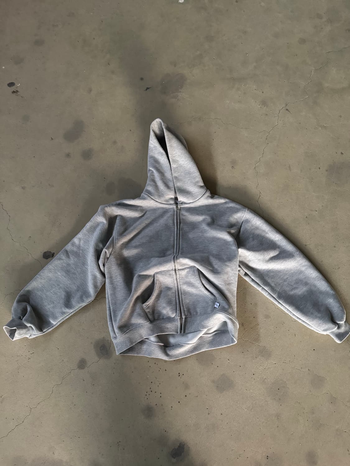 아킴보 클럽 후드 집업 L 멜란지 그레이  상품이미지1